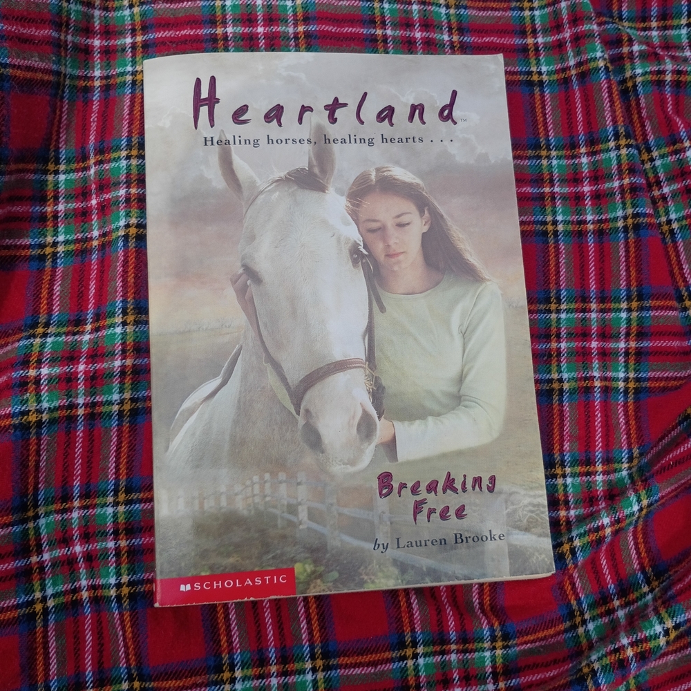 Scholastic Heartland Book with Red Plaid Cover